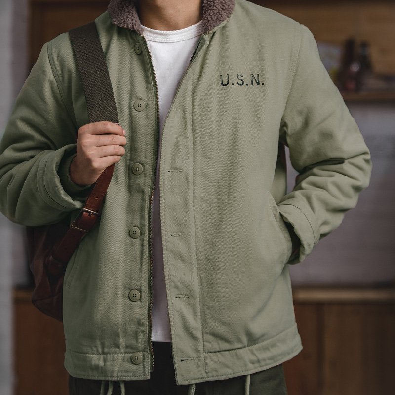 画像5:   Men's Madden tooling Vintage military khaki N-1 jacket  マッデンツーリングヴィンテージミリタリージャケット  (5)