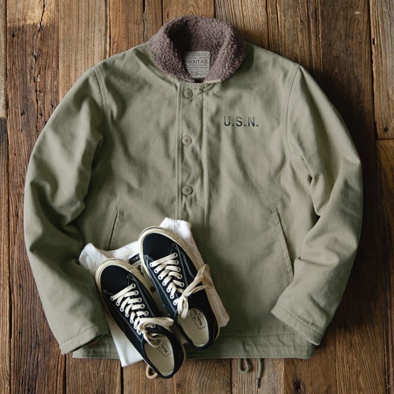 画像6:   Men's Madden tooling Vintage military khaki N-1 jacket  マッデンツーリングヴィンテージミリタリージャケット  (6)