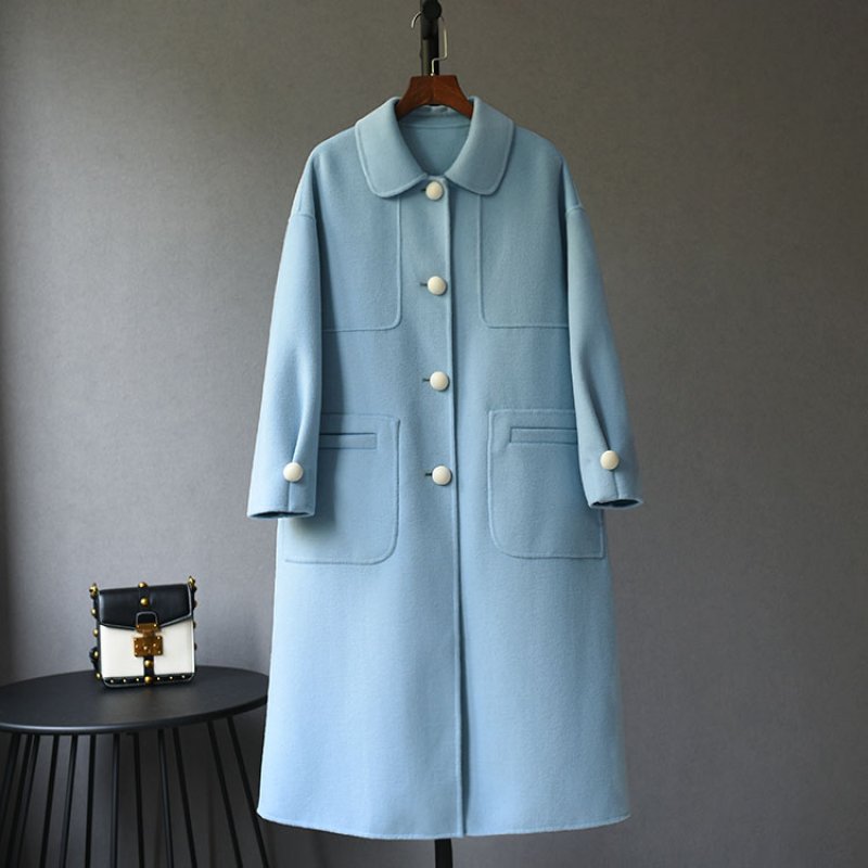 画像7: Women's wool fleece coat jacket coat large pocket jacket ウールポケットがポイントコート　ジャケット　 (7)