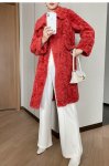 画像6: Women's  roll lamb hair coat fur Cala roll lamb hair  long paragraph fur coat　リアルシープスキンシャーリングカラロングロールコート　ジャケット　 (6)