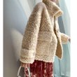 画像10: Women's  sheep shearing  fur coat jacket  fur Cala roll lamb hair coat　リアルシープスキンシャーリングカラロールコート　ジャケット　 (10)