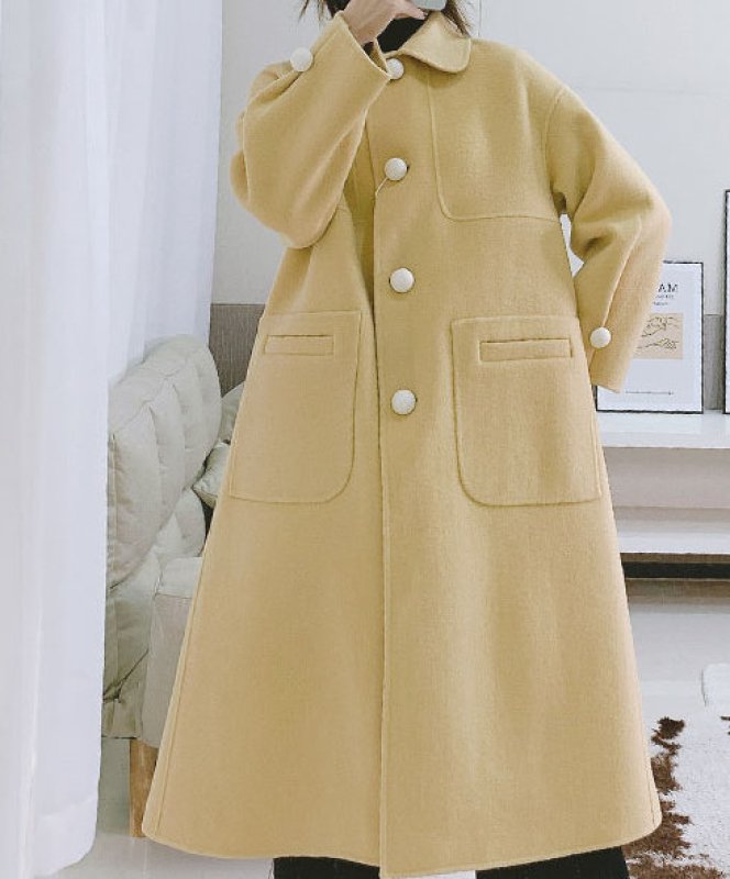 画像5: Women's wool fleece coat jacket coat large pocket jacket ウールポケットがポイントコート　ジャケット　 (5)