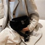 画像6: Woman’s hairy small bag  Messenger bag モコモコファーショルダー斜め掛け ボディーメッセンジャーバッグ　ハンドバック (6)