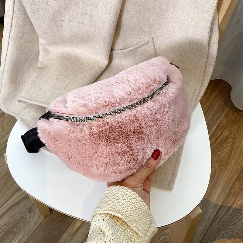 画像7: Woman’s hairy small bag  Messenger bag モコモコファーショルダー斜め掛け ボディーメッセンジャーバッグ ハンドバック (7)