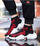 画像2: men's elastic casual socks shoes sneakers bootsソックスエラスティックトスニーカー ブーツシューズ  (2)