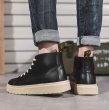 画像4:  Men's Leather lace-up sneakers Low cut and high cut shoes  レザーレースアップスニーカー ローカット＆ハイカットシューズカジュアル シューズ  (4)