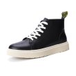 画像2:  Men's Leather lace-up sneakers Low cut and high cut shoes  レザーレースアップスニーカー ローカット＆ハイカットシューズカジュアル シューズ  (2)