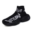 画像1: men's elastic casual socks shoes sneakers bootsソックスエラスティックトスニーカー ブーツシューズ  (1)