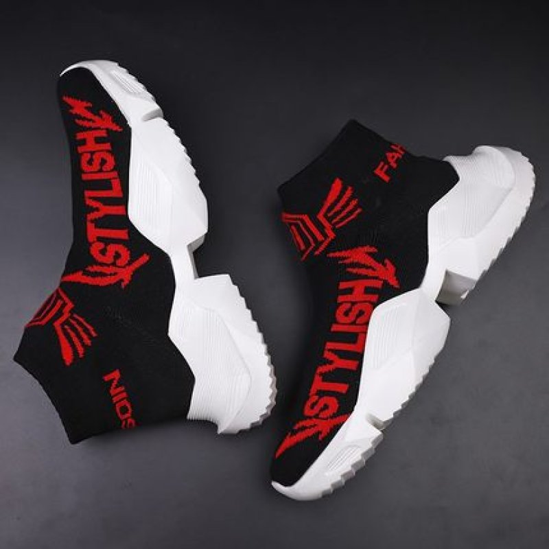 画像9: men's elastic casual socks shoes sneakers bootsソックスエラスティックトスニーカー ブーツシューズ  (9)