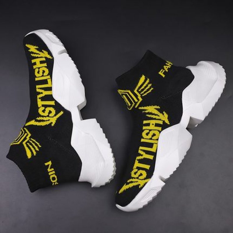 画像7: men's elastic casual socks shoes sneakers bootsソックスエラスティックトスニーカー ブーツシューズ  (7)