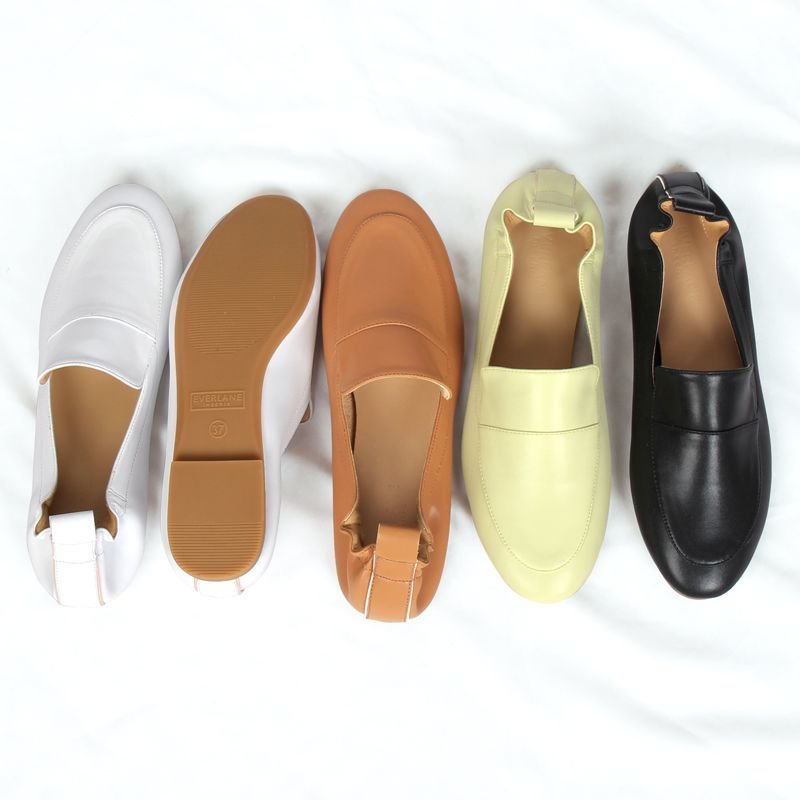 画像14: women's super soft Round head loafers single shoes ラム本革レザーフラットローファー スリッポン パンプス  (14)