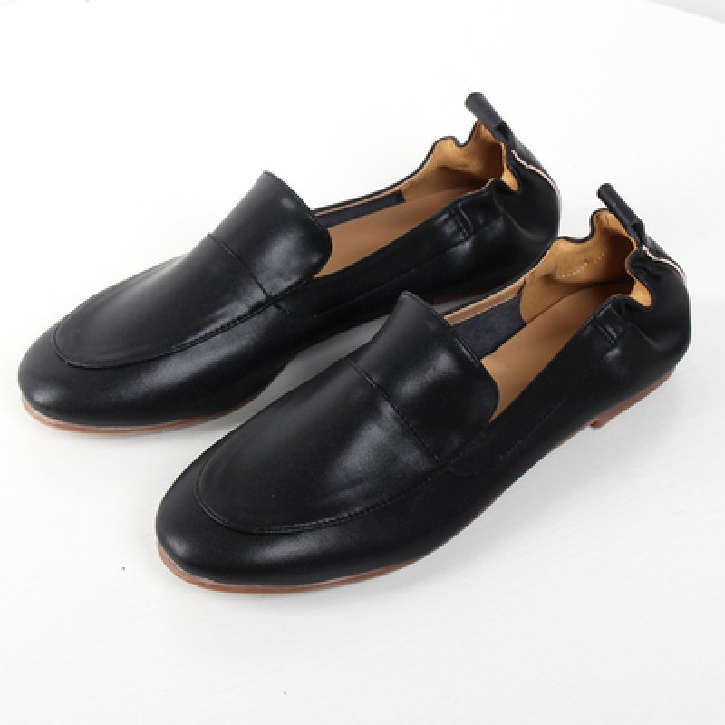 画像5: women's super soft Round head loafers single shoes ラム本革レザーフラットローファー スリッポン パンプス  (5)