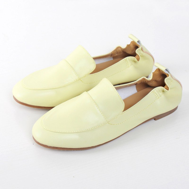 画像4: women's super soft Round head loafers single shoes ラム本革レザーフラットローファー スリッポン パンプス  (4)