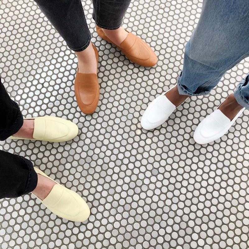 画像11: women's super soft Round head loafers single shoes ラム本革レザーフラットローファー スリッポン パンプス  (11)