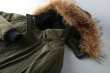 画像6:   Men's Cattle goods raccoon&  duck down jacket coat  リアルラクーンファー付きダウンフライトジャケット　コート (6)