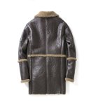 画像2:   Men's Real sheepskin coat with bore リアルシープスキンボアがポイントコート (2)