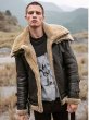 画像5:   Men's Real Sheepskin Riders Flight Military Jacket　 リアルシープスキンボアフライトライダースジャケット　コート (5)