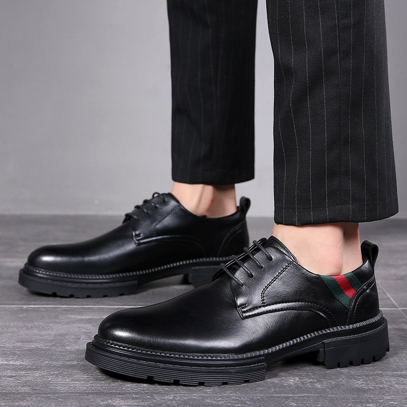 画像2: Men's leather basic business casual shoes Slip-on shoes  メンズレースアップビジネスシューズ スリッポン スニーカー (2)