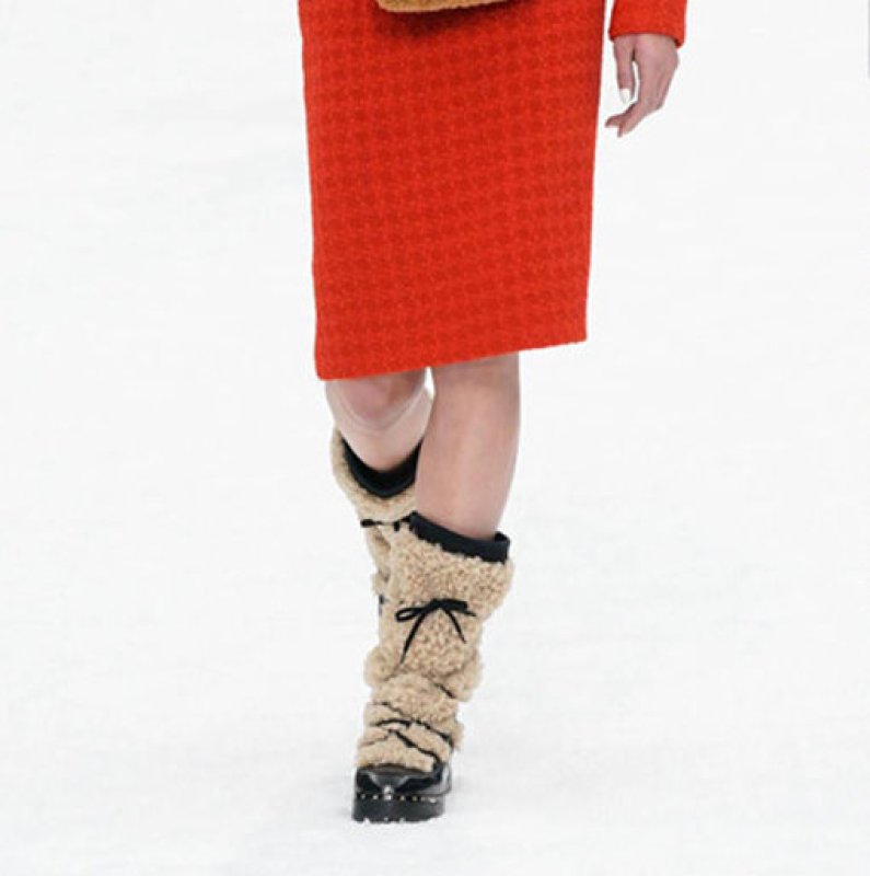 画像7:  women's straps rivet sleeve fur boots ブーツ　モコモコストラップリベットスリーブファーブーツ (7)