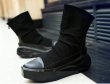 画像2: Men's  British High cut elastic boots sneakers　メンズ ハイカットエラスティックブーツ　スニーカー (2)