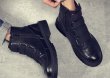 画像5: Men'shigh-topVelcro Martin boots 　メンズ ハイカットレザーベルクロブーツ　スニーカー (5)