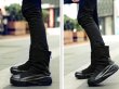 画像4: Men's  British High cut elastic boots sneakers　メンズ ハイカットエラスティックブーツ　スニーカー (4)