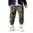 画像2: men's camouflage street trousers beam foot casual multi-pocket  マルチポケット迷彩＆ブラックストリートパンツカジュアルパンツ (2)