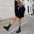 画像8:  women's Side Gore Chelsea Boots    サイドゴアレザーブーツ　マーティンブーツ (8)