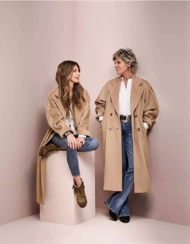 画像14: Women's Wool British  double-sided high-end cashmere coat ウールブリティッシュダブルコート ジャケット  (14)