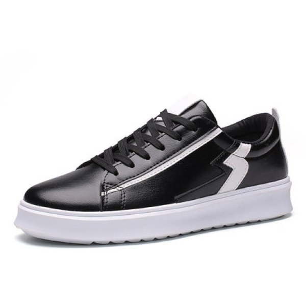 画像1:  Men's Leather lace-up sneakers  shoes  レザーレースアップスニーカーカジュアル シューズ  (1)