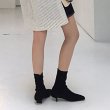 画像9:  women's  elastic socks boots Selectable heel stretch boots　選べるヒールストレッチブーツ ソックスブーツ　マーティンブーツ   (9)