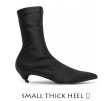 画像3:  women's  elastic socks boots Selectable heel stretch boots　選べるヒールストレッチブーツ ソックスブーツ　マーティンブーツ   (3)