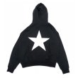 画像3: men's Oversize star print hoodie sweatshirts men and women ユニセックス男女兼用バックスタープリントフーディーパーカースウェットシャツ (3)