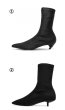 画像7:  women's  elastic socks boots Selectable heel stretch boots　選べるヒールストレッチブーツ ソックスブーツ　マーティンブーツ   (7)