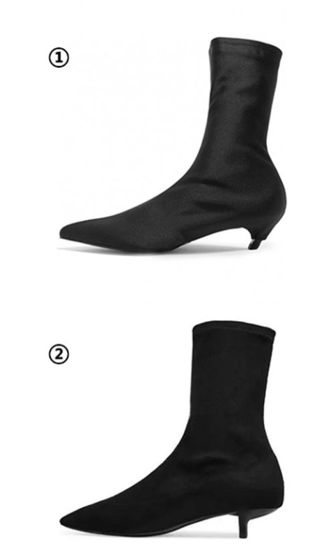 画像7:  women's  elastic socks boots Selectable heel stretch boots　選べるヒールストレッチブーツ ソックスブーツ　マーティンブーツ   (7)