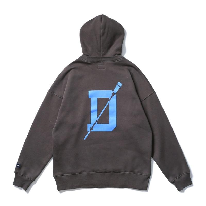 画像2: men's D letter hooded sweater men and women round neck pullover sweatshirts ユニセックス男女兼用Dロゴプリントスウェットシャツ トレーナー　Tシャツ (2)