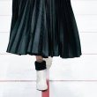 画像4:  women's stiletto with plaid cloth cuffed  boots　チェック＆エナメルアンクルブーティブーツ 　ショートブーツ   (4)