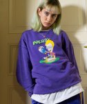 画像7: men'sComic Print Sweat Sweater　ユニセッ クス男女兼用 コミックプリントスウェットトレーナー　プルオーバ (7)