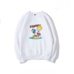 画像2: men'sComic Print Sweat Sweater　ユニセッ クス男女兼用 コミックプリントスウェットトレーナー　プルオーバ (2)