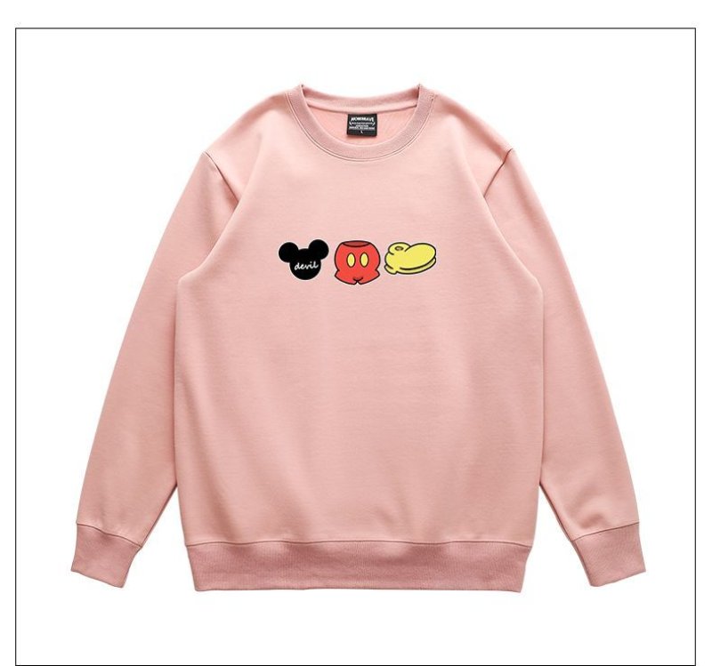 画像6: Women's Mickey Trainer Sweat Pullover sweater  ユニセックス男女兼用  ミッキースウェットトレーナー長袖セータープルオーバー　 (6)