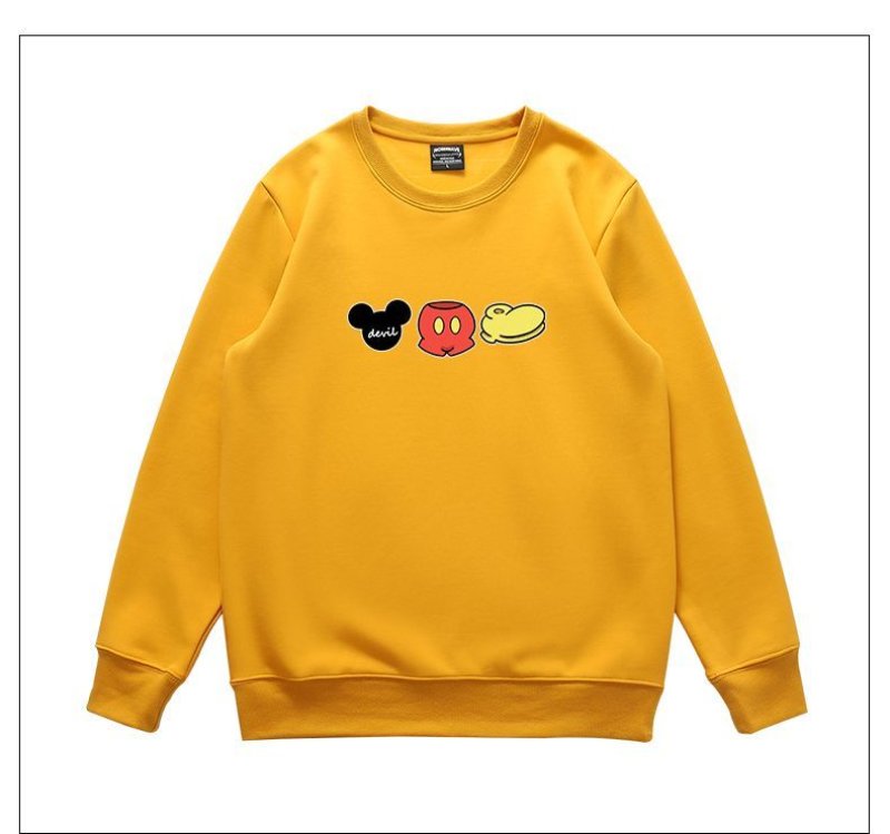 画像5: Women's Mickey Trainer Sweat Pullover sweater  ユニセックス男女兼用  ミッキースウェットトレーナー長袖セータープルオーバー　 (5)