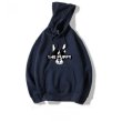 画像2: men's dog print hoodie trainer hoodie sweatshirt  　ユニセッ クス男女兼用 ドッグプリントスウェットフーディーパーカートレーナー　 (2)