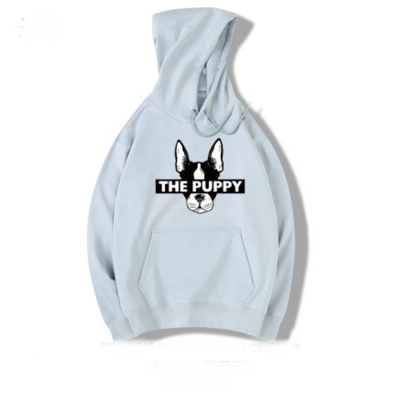 画像4: men's dog print hoodie trainer hoodie sweatshirt  　ユニセッ クス男女兼用 ドッグプリントスウェットフーディーパーカートレーナー　 (4)