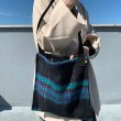 画像4: Woman’s  bag woolen tote bag large capacity Messenger bag plaid shoulder bagモコモココチェックトート メッセンジャーバッグ　ハンドバック (4)