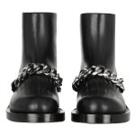 画像5:  women's  chain plus  motorcycle boots single boots Martin boots Short boots レザーチェーン付きブーツマーティンブーツ  バイカーブーツ (5)