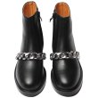 画像7:  women's  chain plus  motorcycle boots single boots Martin boots Short boots レザーチェーン付きブーツマーティンブーツ  バイカーブーツ (7)