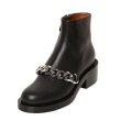 画像6:  women's  chain plus  motorcycle boots single boots Martin boots Short boots レザーチェーン付きブーツマーティンブーツ  バイカーブーツ (6)