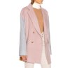 画像2: Women's artificial hand stitching pink color matching casual short double-sided coat   Jacket ウールダブルコート ジャケット ブルゾン　 (2)