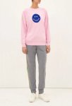 画像3: men's casual long sleeve smiley print shirt sweater  sweatshirt　ユニセッ クス男女兼用スマイリープリントスウェットトレーナー　プルオーバ　シャツ (3)