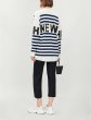 画像3: Women's  V-neck single-breasted striped sequined letter knit cardigan sweater    Vネックボーダー＆スパンコールロゴ長袖カーディガン セータープルオーバー　 (3)